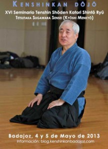 Seminario Katori Shinto Ryu mayo 2013 con Sugawara Sensei